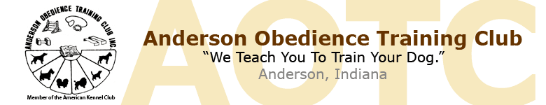 Anderson Obedience Dog Training Club Logo and Header for the website pages